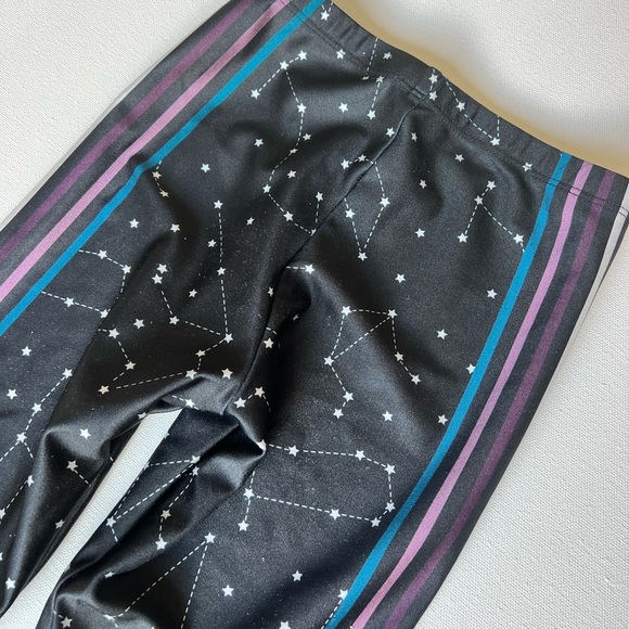 Gold Sheep 🐑 🌌 🌟 Kids leggings M 7/8 black with constellation and stripes - Picture 3 of 12